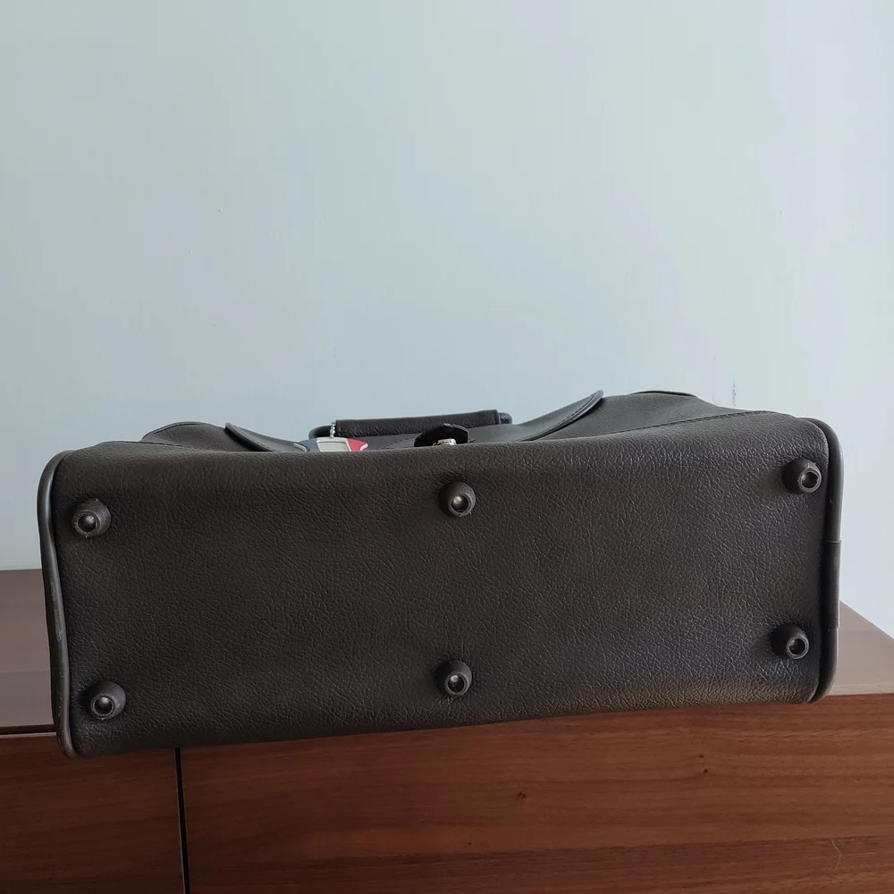 American Tourister Black Leather Briefcase